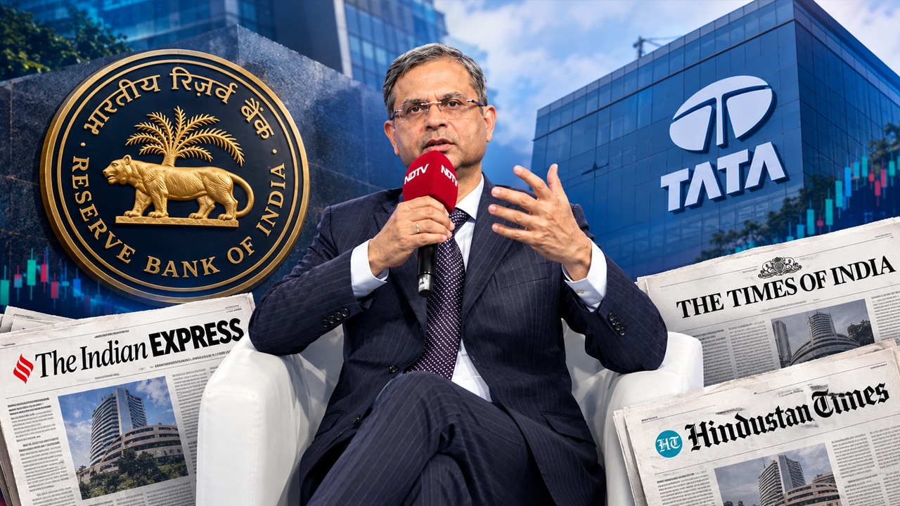 Big NDTV Summit Impact: RBI Governor's Tata Sons Listing Remark Makes Top Newspaper Headlines