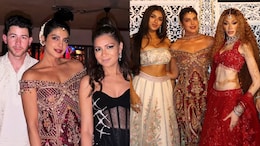Priyanka Chopra's Burgundy Zardozi Gown Brings Desi Glam To Her LA Diwali Party