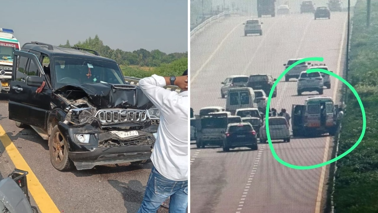 5 Cars In Rahul Gandhi's Convoy Collide With Ambulance On UP Expressway