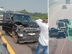 5 Cars In Rahul Gandhi's Convoy Collide With Ambulance On UP Expressway