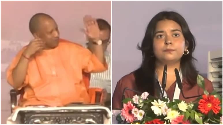 स्टेज पर अटक गई गोरखपुर की युवती, योगी आदित्यनाथ के प्रोत्साहन ने लौटा दिया आत्मविश्वास