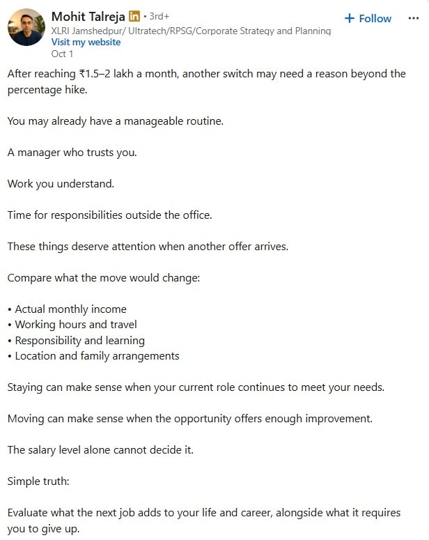 Mumbai Corporate Strategist Mohit Talreja 4 Tips For Job Switching 