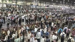 CSMT Turns Into Sea Of Commuters: Viral Video Captures Mumbai Railway Chaos After Signal Failure