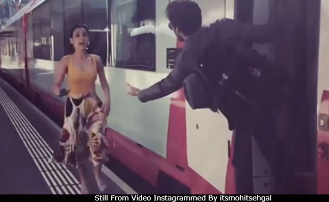 When In Switzerland: Mohit Sehgal And Sanaya Irani Tried (And Hilariously Failed) To Recreate <i>DDLJ</i> Scene