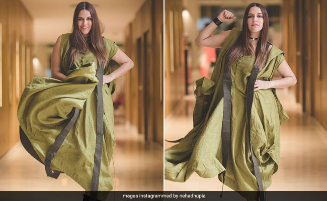 Neha Dhupia Clearly Loves Her Asymmetrical Dresses, Here's Proof