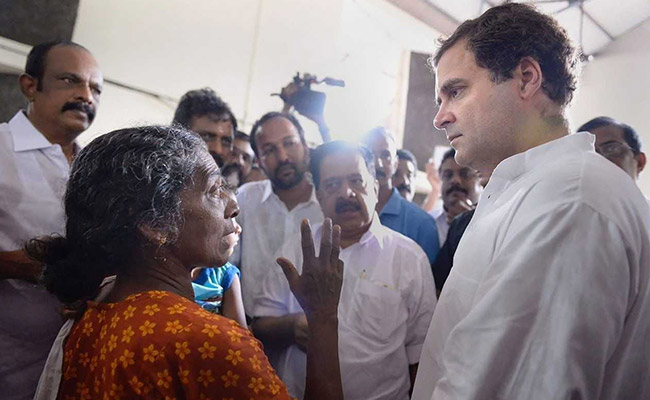 Rahul Gandhi In Kerala Live Updates: Congress Chief Visits Flood Relief Camps