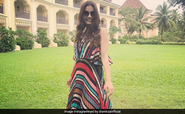 Dia Mirza Rocks Multiple Summer Trends In This Dress