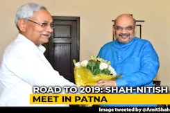 Amit Shah Meets Nitish Kumar For Breakfast, Talks On Seats Over Dinner Amit Shah Meets Nitish Kumar For Breakfast, Talks On Seats Over Dinner