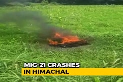 MiG-21 Fighter Jet Crashes In Himachal Pradesh, Pilot Killed MiG-21 Fighter Jet Crashes In Himachal Pradesh, Pilot Killed