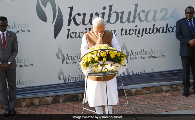 PM Modi Visits Rwanda's Genocide Memorial Centre