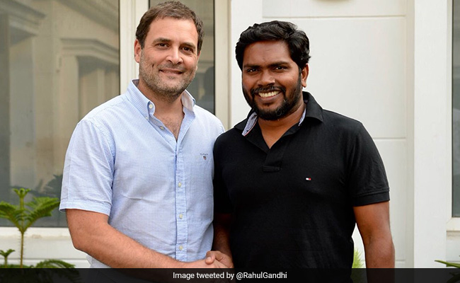 Rahul Gandhi Meets Tamil Cinema's PA Ranjith and Kalaiyarasan