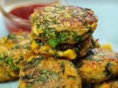 Corn Palak Ki Tikki