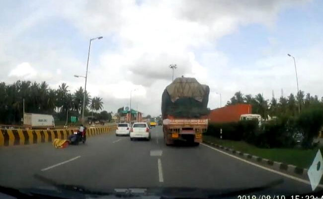 Dash-Cam Captures Bengaluru Bike Accident, Child's Mind-Boggling Escape