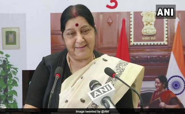 "For Indians Stuck Anywhere, Help Just A Tweet Away," Says Sushma Swaraj