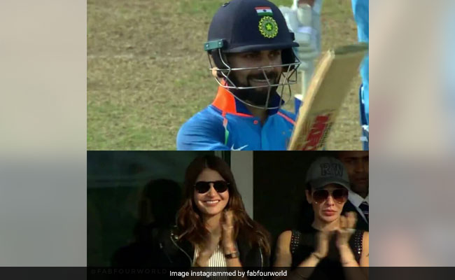 जीत के बाद कोहली ने अनुष्का से मांगी ये चीज, एक्ट्रेस ने दूर से दो बार किया फ्लाइंग KISS