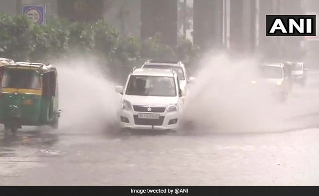 After Heavy Rain In Delhi, Roads Flooded, Long Traffic Jams