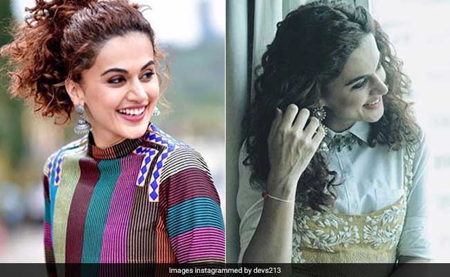 Taapsee Pannu Rocks Two Peplum Tops, One After The Other