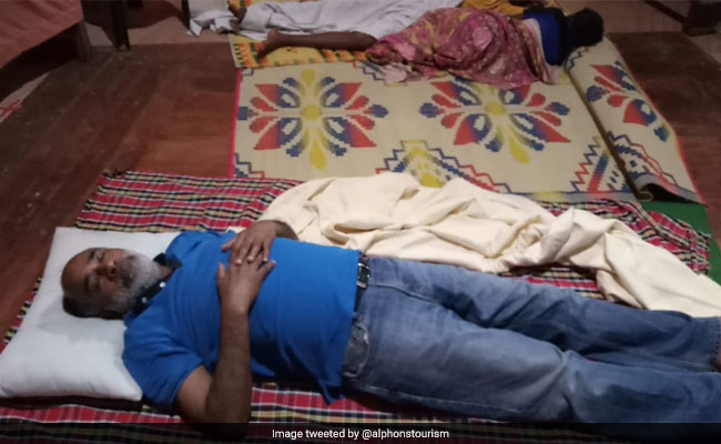 Minister Alphons' All-Nighter At Kerala Relief Camp Becomes Troll Bait