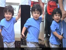 कैमरा देखते ही यूं हंस पड़े छोटे नवाब, अपनी स्टाइलिश अंदाज में दिखे Cute तैमूर, देखें Video कैमरा देखते ही यूं हंस पड़े छोटे नवाब, अपनी स्टाइलिश अंदाज में दिखे Cute तैमूर, देखें Video