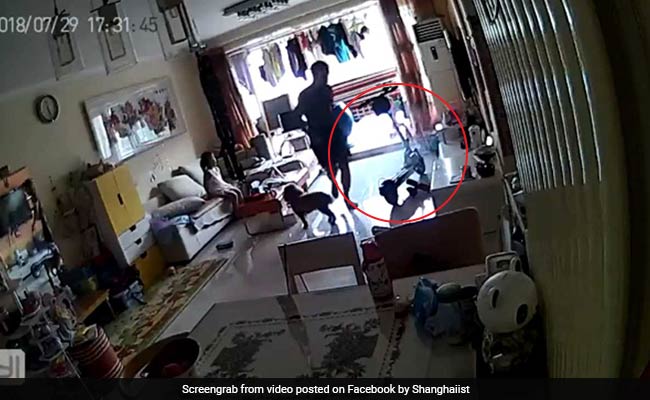 Huge Blast As Electric Scooter Explodes, Family's Escape Caught On Camera