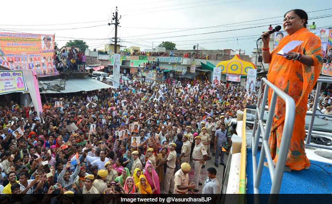 Congress Demands Suspension Of Vasundhara Raje's Gaurav Yatra