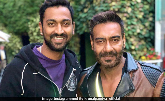Ajay Devgn And Cricketer Krunal Pandya Trend For This Pic. Here's Why