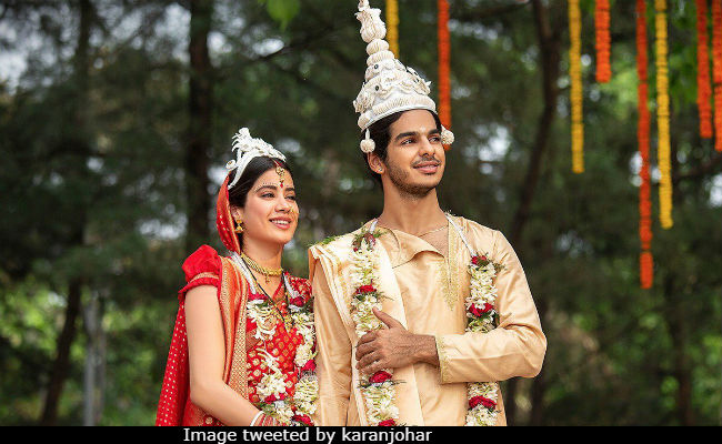 <I>Dhadak</i>: This Tweet From Karan Johar Must Have Made Janhvi Kapoor And Ishaan Khatter's Day
