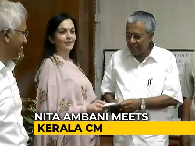Nita Ambani Visits Kerala, Donates For Flood Rehabilitation