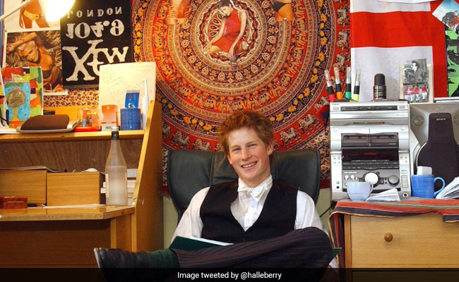 Halle Berry Teases Prince Harry Over High School Dorm Pics, Twitter Joins In