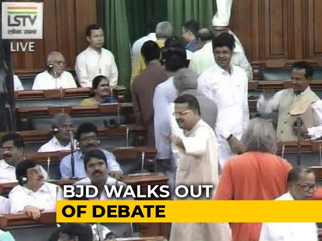 No-Trust Debate Begins With BJD Walkout, Shiv Sena Stays Away