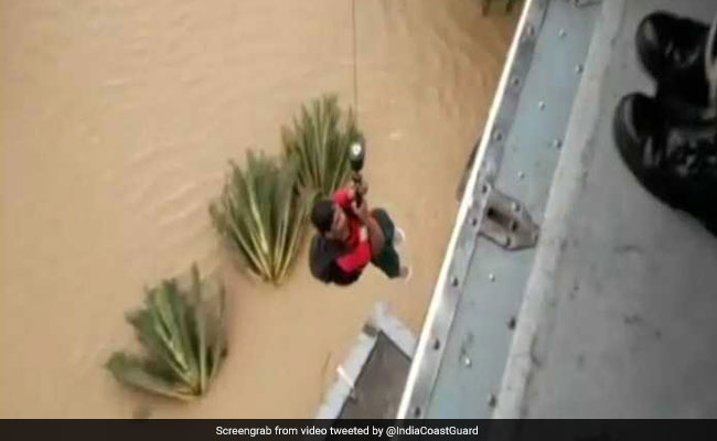 Watch: Massive Air Rescue Operation On In Rain-Ravaged Kerala, 73 Dead