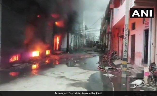 Fire Breaks Out At Two-Storey Plastic Bag Factory In Delhi