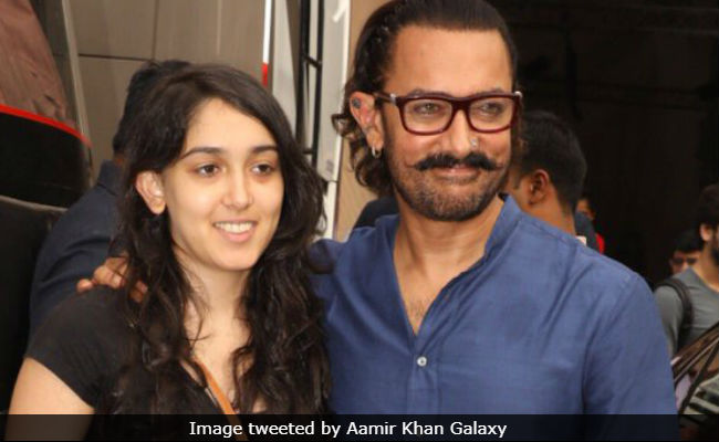 Aamir Khan Catches Up With Daughter Ira At Film Studio. See Pics