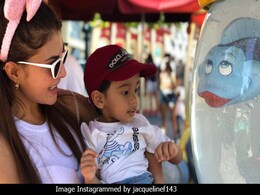 Jacqueline Fernandez And Salman Khan's Nephew Ahil Are Having A Lot Of Fun In Disneyland Jacqueline Fernandez And Salman Khan's Nephew Ahil Are Having A Lot Of Fun In Disneyland