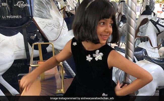 Parisian Tales: Aaradhya Keeps Mom Aishwarya Rai Bachchan Company At Work