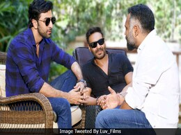 Amidst Ajay Devgn Death Hoax, A Pic Of Him With Ranbir Kapoor And Luv Ranjan Surfaced On The Internet Amidst Ajay Devgn Death Hoax, A Pic Of Him With Ranbir Kapoor And Luv Ranjan Surfaced On The Internet