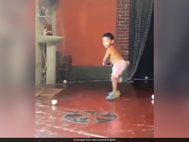 Watch: Two-Year-Old Impresses Fans With His Batting Skills