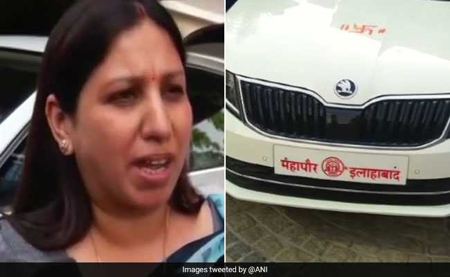 Mayor In UP Seen Travelling In Car Without Number Plate, Explains