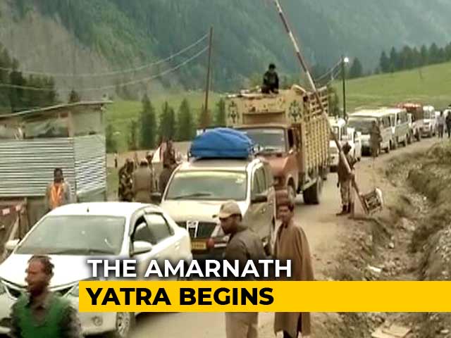 "There's No Fear", Say Amarnath Pilgrims As First Batch Leaves Jammu