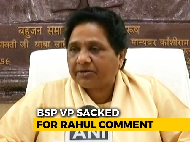 Mayawati Sacks Party Leader Who Took Digs At Rahul Gandhi
