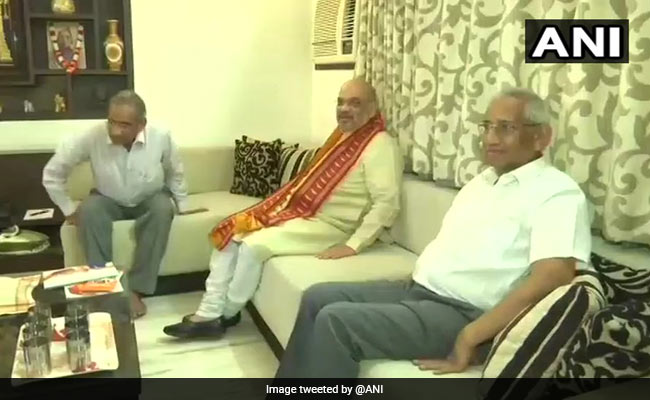 संपर्क फॉर समर्थन : भाजपा अध्यक्ष अमित शाह पूर्व CJI आरसी लाहोटी से मिले