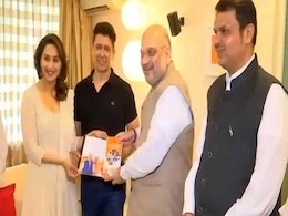 As Part Of BJP Outreach Drive, Amit Shah Meets Ratan Tata, Madhuri Dixit As Part Of BJP Outreach Drive, Amit Shah Meets Ratan Tata, Madhuri Dixit
