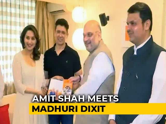 Amit Shah Meets Ratan Tata, Madhuri Dixit