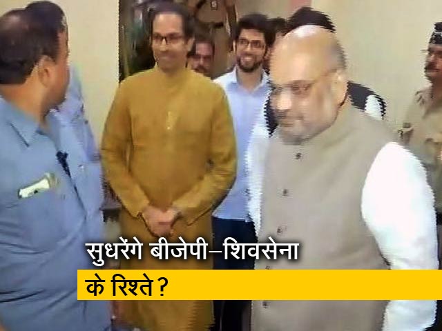 उद्धव ठाकरे से मिले अमित शाह, ढाई घंटे चली बात