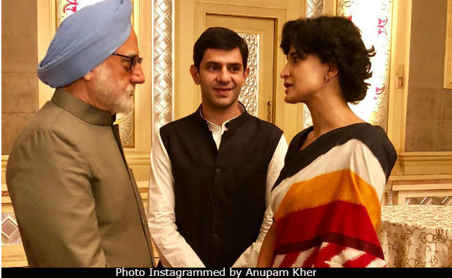 <I>The Accidental Prime Minister</I>: You Can't Miss Aahana Kumra, Arjun Mathur's Uncanny Resemblance To The Real-Life Characters In This Pic