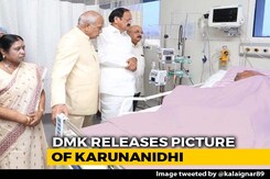 Venkaiah Naidu Visits M Karunanidhi In Hospital, DMK Releases Photo Venkaiah Naidu Visits M Karunanidhi In Hospital, DMK Releases Photo