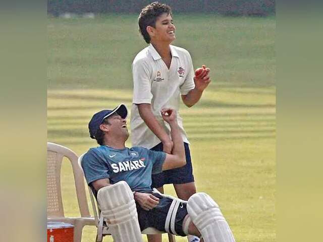 Thats how Arjun full filled Sachin Tendulkar Childhood dream Thats how Arjun full filled Sachin Tendulkar Childhood dream