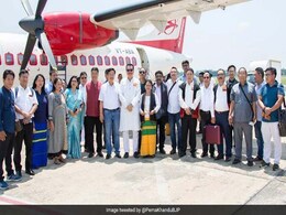 "Historic Moment" As First Commercial Flight Lands In Arunachal Pradesh "Historic Moment" As First Commercial Flight Lands In Arunachal Pradesh