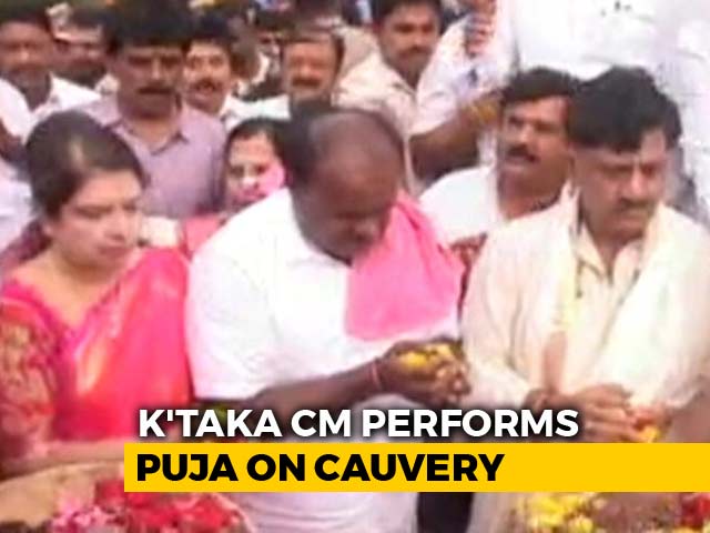 Karnataka Celebrates As Water In Cauvery Dam Reaches Full Height