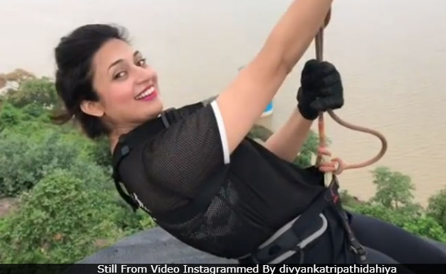 Divyanka Tripathi Dahiya And Her Mom Neelam Zipline In Bhopal. Seen Their Video Yet?